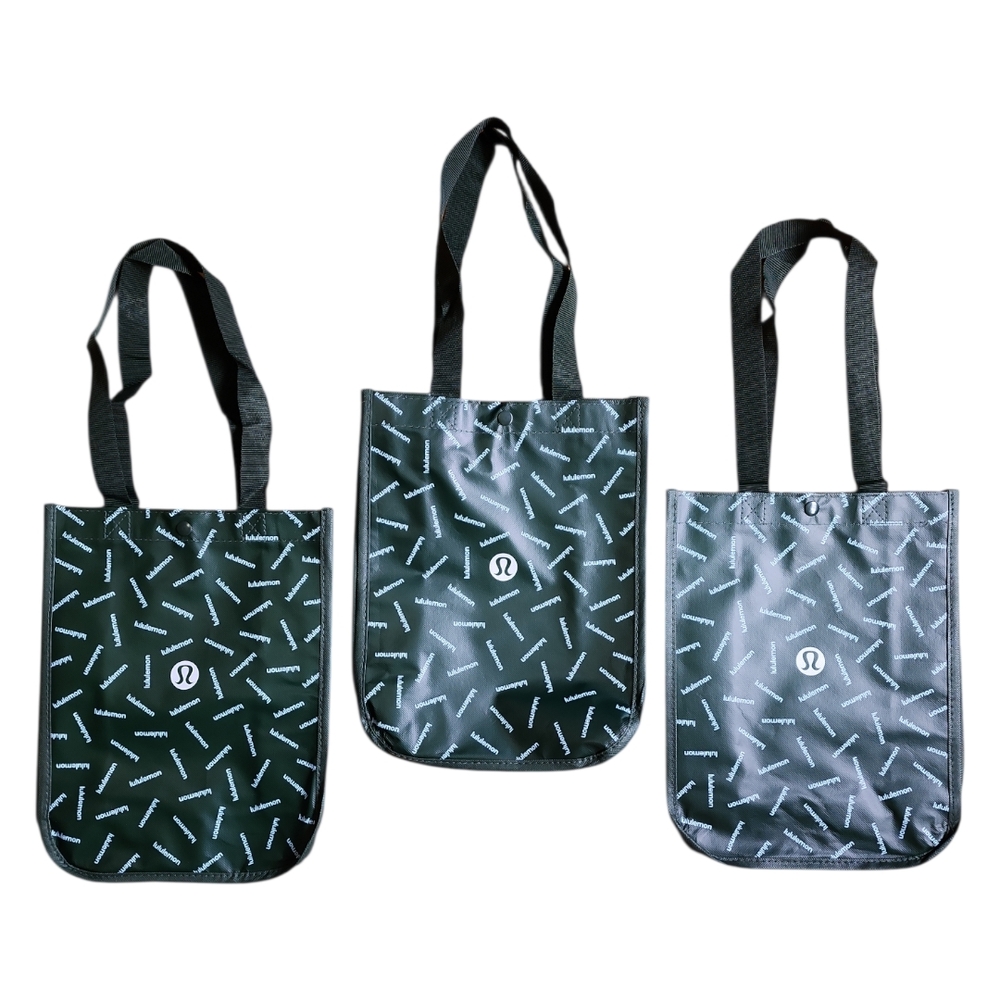 lululemon athletica Black Geometric Tote Bag